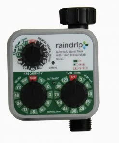 Raindrip Automatic Water Timer Analog 3 Dial Multi-color Garden Supplies