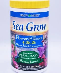 Grow More Sea Grow Flower & Bloom Water Soluble Seaweed Plant Food 4-26-26, 1.5 Lb