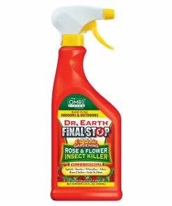 Dr. Earth Final Stop Rose & Flower Insect Killer Ready To Use Natural Organic 24 Oz
