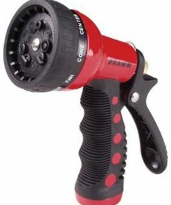 Garden Supplies Dramm Touch 'n Flow Revolver™ 9-pattern Spray Gun Red