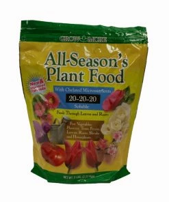 Grow More All Seasons Plant Food Soluble 20-20-20 Bag 5lb Indoor Gardening