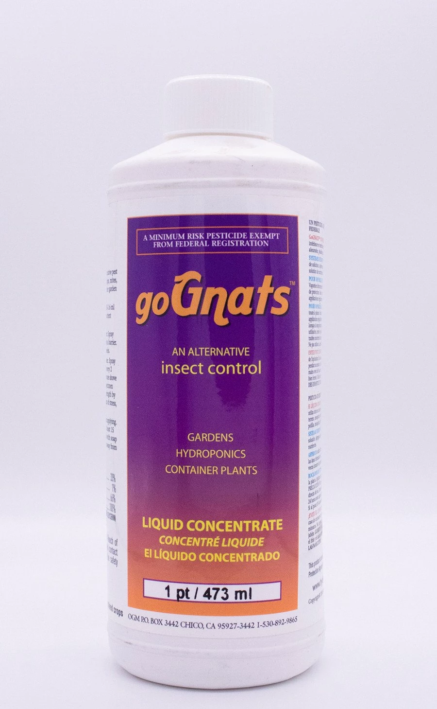 Earth Juice GoGnats Liquid Poison-Free Pest Control Concentrate 1pt 1 Earth Juice GoGnats Liquid Poison-Free Pest Control Concentrate 1pt