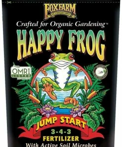Foxfarm OMRI Happy Frog Jump Start Fertilizer 3-4-3 4 Lb. Bag Indoor Gardening