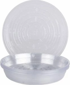 Curtis Wagner Plastics Clear Vinyl Plant Saucer 8in Indoor Gardening