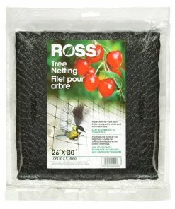 Ross Tree Netting & Bird Plant Protection Black 26ftx30 Ft Garden Supplies