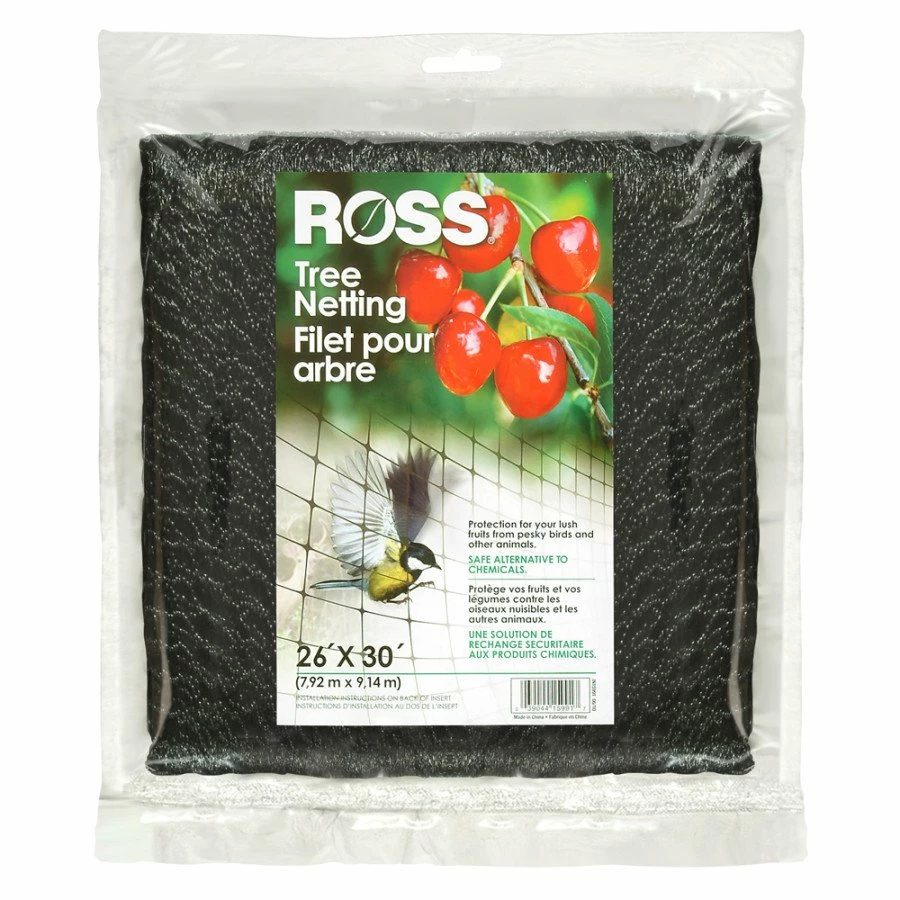 Ross Tree Netting & Bird Plant Protection Black 26ftx30 Ft Garden Supplies 1 Ross Tree Netting & Bird Plant Protection Black 26ftx30 Ft Garden Supplies