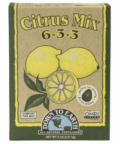 Down To Earth Citrus Mix All Natural Fertilizer Organic 6-3-3 5lb
