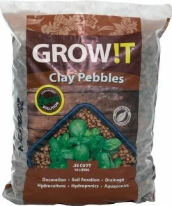 Indoor Gardening Hydrofarm Grow!t Clay Pebbles 10ltr