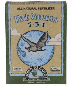 Down To Earth Organic Bat Guano Fertilizer Mix 7-3-1, 2lb