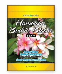 Grow More Hawaiian Bud & Bloom Water Soluble Fertilizer Concentrate 5-50-17, 5 Lb Indoor Gardening