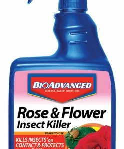 Bioadvanced Bayer Rose & Flower Insect Killer RTU 24oz Manure & Pesticides