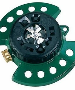 Garden Supplies Dramm Colorstorm Turret 9-Pattern Sprinkler Green