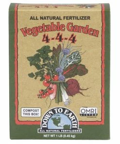 Down To Earth Vegetable Garden Natural Fertilizer 4-4-4, 1Lb