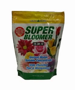 Grow More Super Bloomer Water Soluble Fertilizer Concentrate 15-30-15 5Lb Bag Indoor Gardening