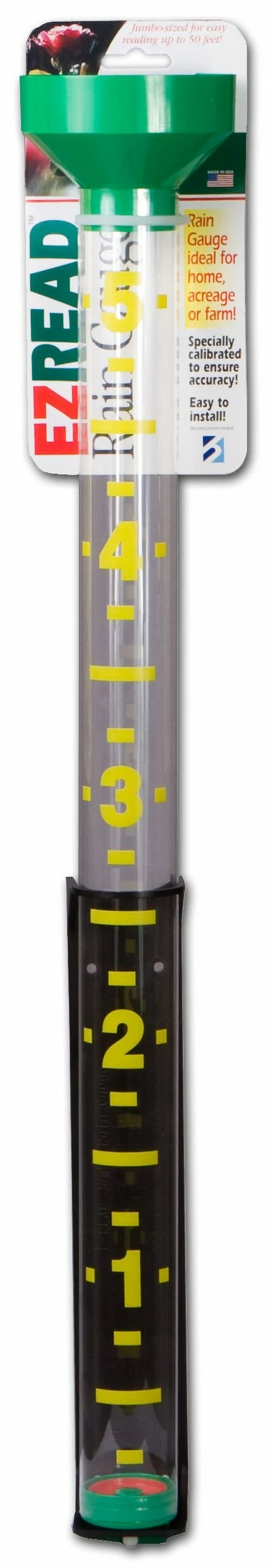 Outdoor Gardening E-z Read Rain Gauge Green Jumbo 26 Inch 1 Outdoor Gardening E-z Read Rain Gauge Green Jumbo 26 Inch