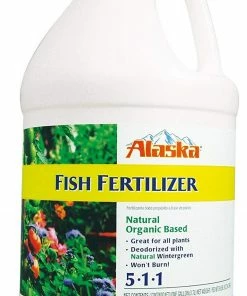 Indoor Gardening Alaska Fish Emulsion Fertilizer Natural Organic Concentrate 5-1-1 1 Gallon