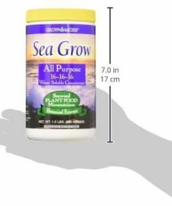 Indoor Gardening Grow More Sea Grow All Purpose Plant Food Water Soluble 16-16-16 1.5lb