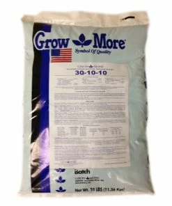Indoor Gardening Grow More Soil Acidifier Water Soluble Plant Food Fertilizer 30-10-10 ,25 Lb