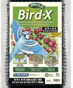 Dalen Gardeneer Bird-x Protective Netting Black 14ftx14 Ft Outdoor Gardening