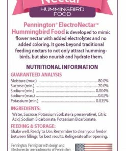 Pennington Electronectar Hummingbird Food Ready To Use Clear 64Oz Outdoor Gardening 5 Pennington Electronectar Hummingbird Food Ready To Use Clear 64Oz Outdoor Gardening