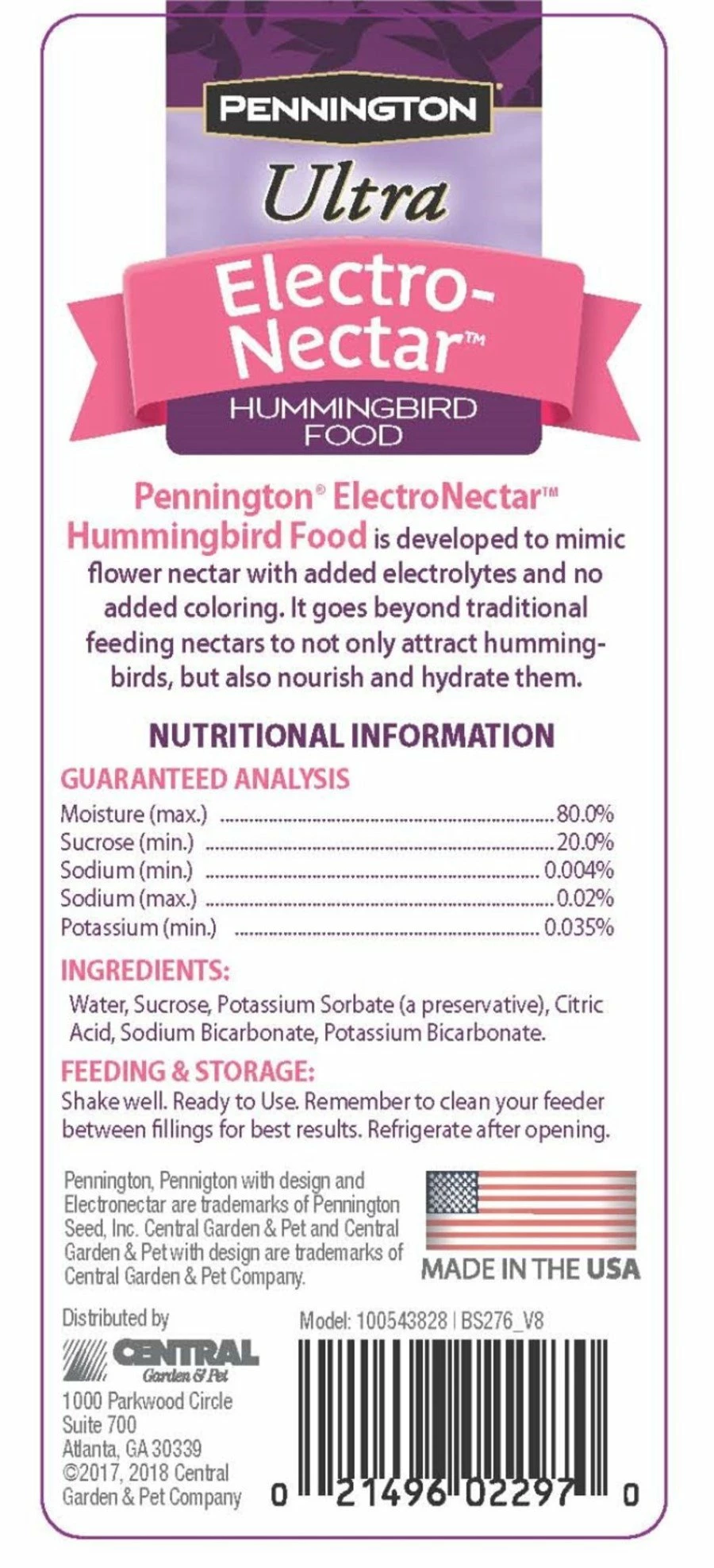 Pennington Electronectar Hummingbird Food Ready To Use Clear 64Oz Outdoor Gardening 3 Pennington Electronectar Hummingbird Food Ready To Use Clear 64Oz Outdoor Gardening
