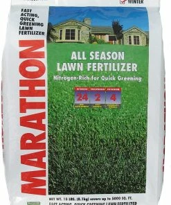 Indoor Gardening Marathon All Season Lawn Fertilizer Bag 24-2-4 18lb