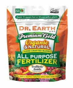 Indoor Gardening Dr. Earth Premium Gold All Purpose Fertilizer 4-4-4 1 Lb