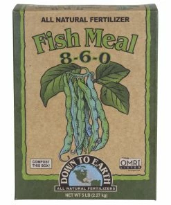 Down To Earth Fish Meal Natural Fertilizer 8-6-0 Omri ,5 Lb Indoor Gardening