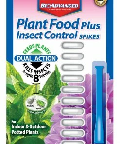 BioAdvanced Plant Food Spikes Plus Insect Control Manure & Pesticides