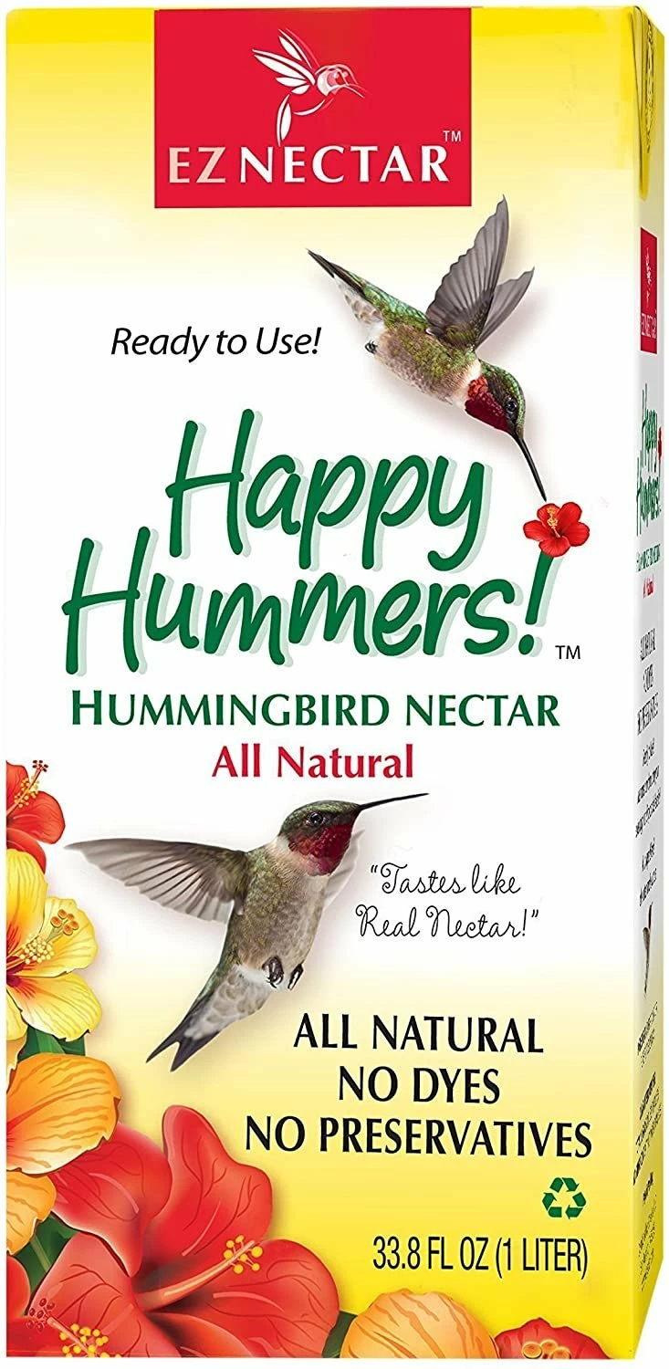 EZ Nectar Happy Hummers Hummingbird Nectar, 33.8 Oz. RTU Outdoor Gardening 1 EZ Nectar Happy Hummers Hummingbird Nectar, 33.8 Oz. RTU Outdoor Gardening