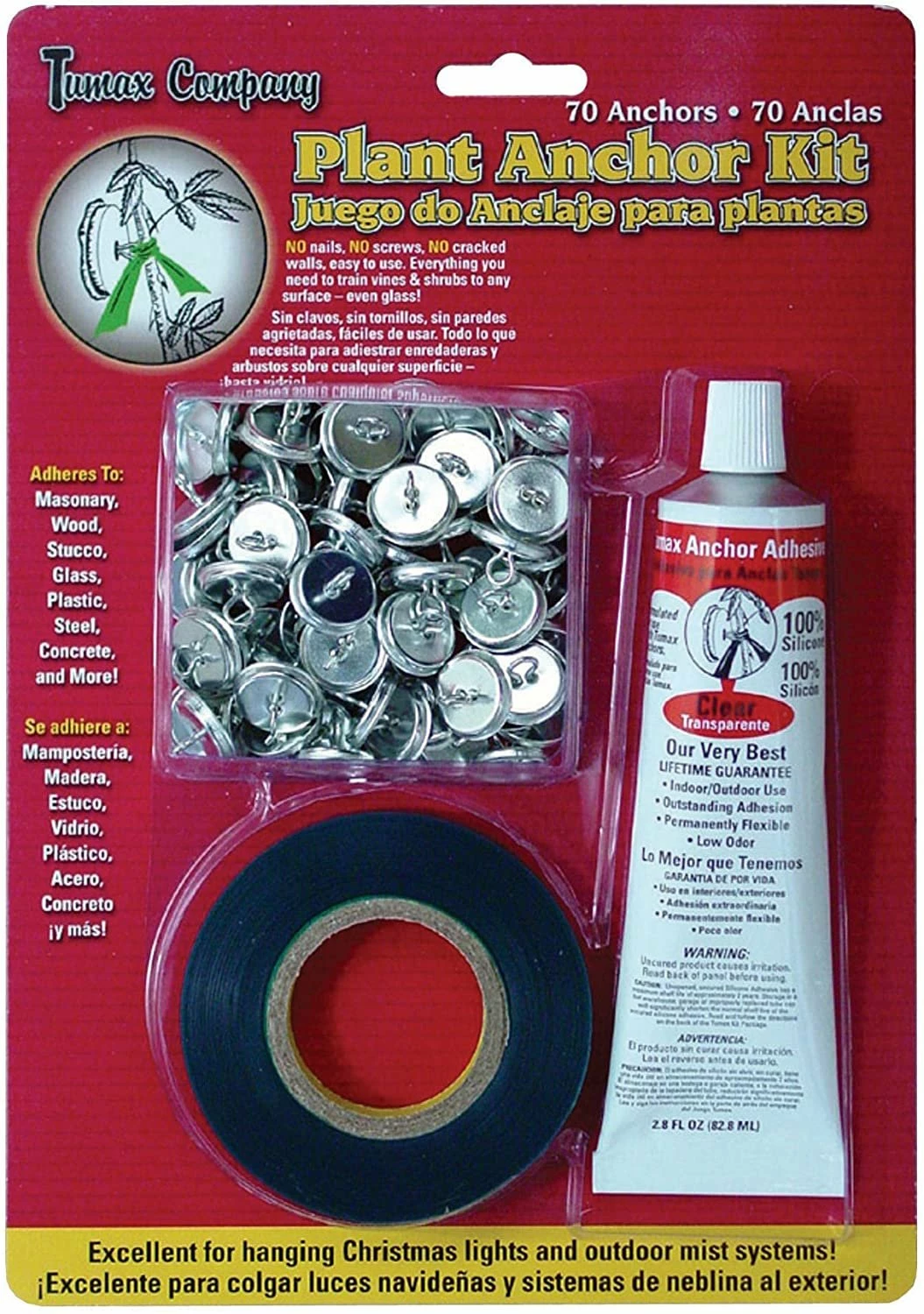 Tumax Plant Anchor Kit With Anchors Adhesive & Tie Tape Assorted 1 Tumax Plant Anchor Kit With Anchors Adhesive & Tie Tape Assorted