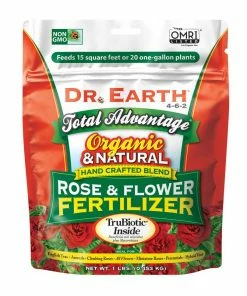 Dr. Earth Rose & Flower Fertilizer 4-6-2, 1 Lb. Bag Indoor Gardening