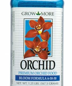 Indoor Gardening Grow More Orchid Food Bloom Formula Fertilizer 6-30-30 1.25lb
