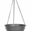 Garden Supplies Bloem Dura Cotta Hanging Basket Planter Charcoal 12 In