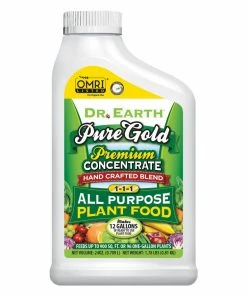 Dr. Earth Pump & Grow Pure Gold All Purpose Plant Food 1-1-1 Standard 24 Fl Oz Indoor Gardening
