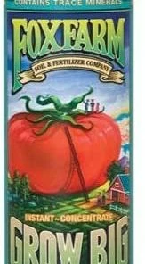 Foxfarm Grow Big Hydroponic Liquid Plant Food 3-2-6, 1 Pt. Bottle Indoor Gardening