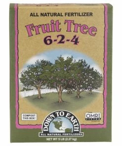Down To Earth Fruit Tree Natural Fertilizer 6-2-4 OMRI 5lb