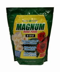 Indoor Gardening Grow More Magnum Rose Food Water Soluble Fertilizer Concentrate 8-10-8 4.5lb