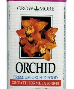 Indoor Gardening Grow More Orchid Food Growth Formula Fertilizer 30-10-10 15oz