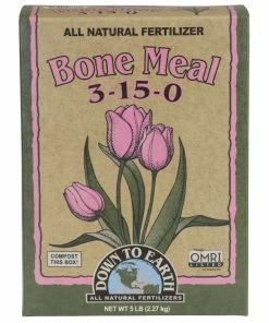 Indoor Gardening Down To Earth Bone Meal Natural Fertilizer 3-15-0 5lb