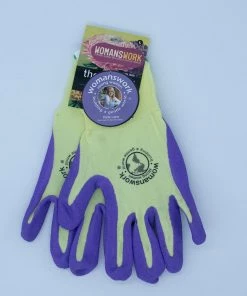 Outdoor Gardening Womanswork Weeding Glove Purple Large