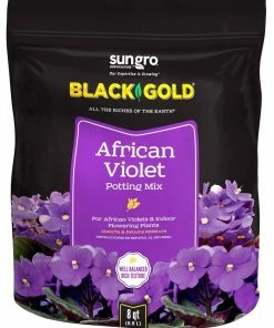 Black Gold African Violet Potting Mix 8qt Indoor Gardening