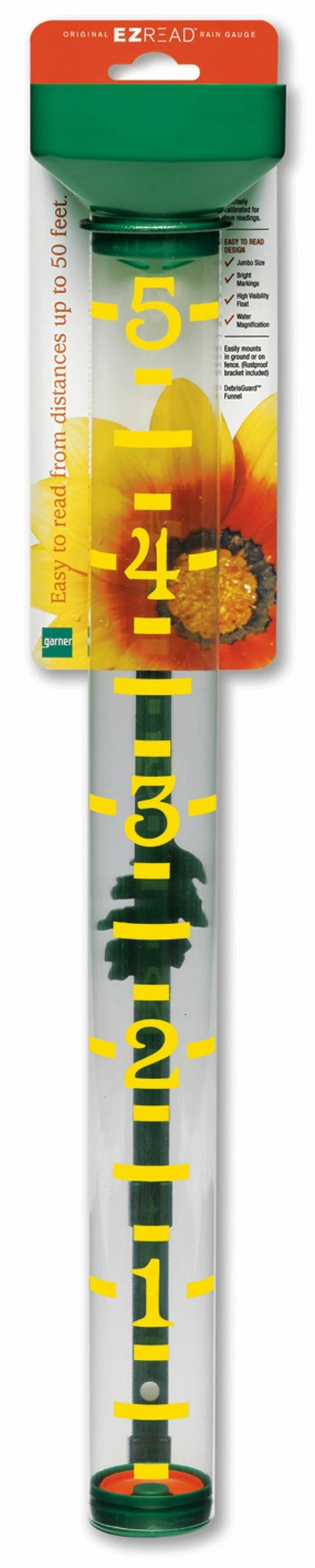 E-z Read Rain Gauge Green Jumbo 21 In 1 E-z Read Rain Gauge Green Jumbo 21 In