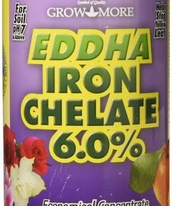 Grow More EDDHA Iron Chelate 6.0% 1lb Manure & Pesticides