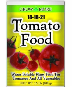 Grow More Tomato Food Water Soluble Fertilizer 18-18-21, 1.5 Lb